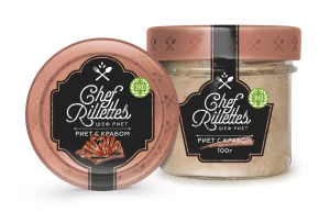 Риет из икры трески тихоокеанской с крабом камчатским 100 г